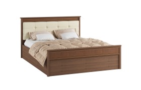 Кровать с настилом ДСП Ливорно ЛКР-1 160х200, орех