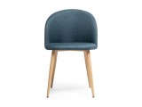 Aldo blue / wood Стул на металлокаркасе распродажа