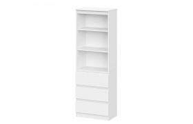 Книжный шкаф Ницца в цвете Белый