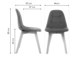 Filip light purple / wood Стул деревянный купить