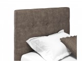 Мягкая кровать Selesta 900 кожа брауни с подъемным механизмом с  недорого