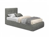 Мягкая кровать Selesta 900 кожа графит с подъемным механизмом с  недорого