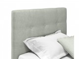 Мягкая кровать Selesta 900 кожа серый с подъемным механизмом с м фото