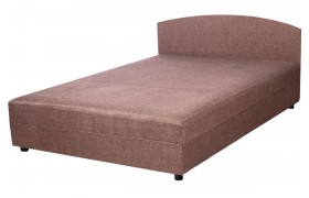 Кровать без ящика (коричневая рогожка однотонная)