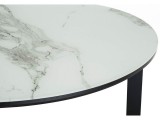 Роб D-700 мрамор белый Стол стеклянный распродажа