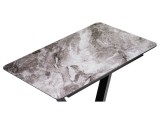 Бугун мрамор серый / черный Стол стеклянный фото