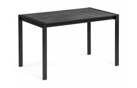 Кухонный стол Центавр мрамор черный / матовый деревянный