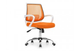 Кресло Ergoplus белое / оранжевое Компьютерное