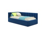 Мягкая кровать Milena 900 синяя с подъемным механизмом недорого