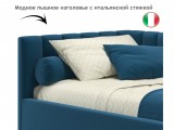 Мягкая кровать Milena 900 синяя с ортопедическим основанием от производителя