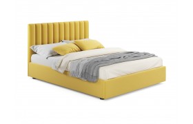 Кровать Мягкая Olivia 1800 желтая с ортопедическим основанием