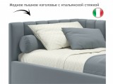 Мягкая кровать Milena 900 серая с подъемным механизмом распродажа