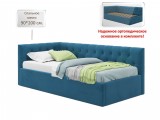 Мягкая кровать-тахта Afelia 900 синяя с ортопедическим основание распродажа