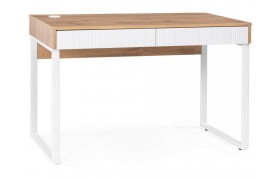 Стол письменный Реус дуб вотан / белый Компьютерный