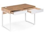 Реус дуб вотан / белый Компьютерный стол распродажа