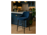 Джама темно-синий / черный матовый Барный стул распродажа