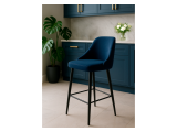 Джама темно-синий / черный матовый Барный стул недорого
