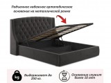 Мягкая кровать Stefani 1600 шоколад с подъемным механизмом купить