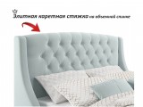 Мягкая кровать Stefani 1600 мята пастель с подъемным механизмом  от производителя