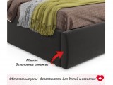 Мягкая кровать Stefani 1600 шоколад с подъемным механизмом с орт распродажа
