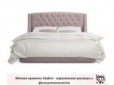 Мягкая кровать Stefani 1800 лиловая с подъемным механизмом с орт от производителя
