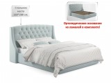 Мягкая кровать Stefani 1600 мята пастель с ортопедическим основа от производителя