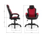 Kadis темно-красное / черное Компьютерное кресло распродажа