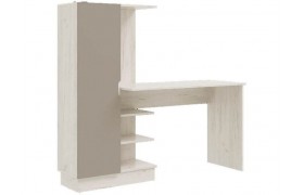 Письменный стол Юниор-4 Компьютерный (Шарли мокко, Крафт белый)