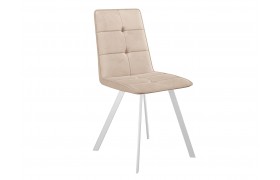 Стул DikLine 280 B03 BEIGE, ножки белые