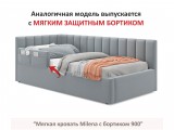 Мягкая кровать Milena 900 серая с подъемным механизмом и матрасо распродажа