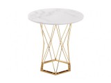 Melan white / gold Стол деревянный недорого
