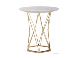 Melan white / gold Стол деревянный недорого