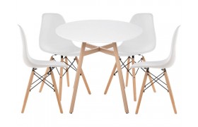 Обеденная группа Гуанора 90 white / wood