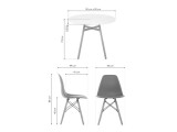Гуанора 90 white / wood Обеденная группа недорого