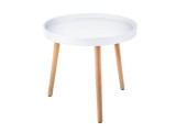 Hof 50х45 white / wood Журнальный стол купить