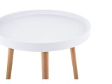 Hof 50х45 white / wood Журнальный стол распродажа