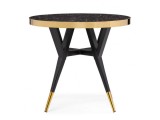 Selina 80х72 black / gold Стол деревянный недорого