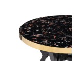 Selina 80х72 black / gold Стол деревянный распродажа