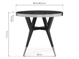 Selina 80х72 black / gold Стол деревянный от производителя