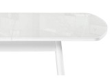 Бейкер 120(152)х70х75 белый Стол стеклянный фото