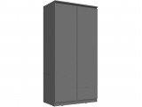 Челси Шкаф 2-х створчатый платяной (Графит, Графит) недорого