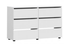 Комод Валенсия белый текстурный