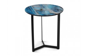 Журнальный столик Роб D-450 лазурит / черный