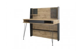 Письменный стол Нобира антрацит / дуб ирландский Компьютерный