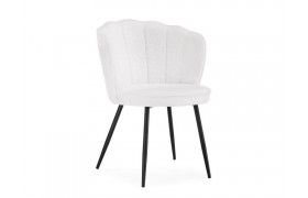 Стул Coral white / black на металлокаркасе