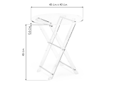 складной Spirit 40x45 clear / gold Журнальный стол распродажа