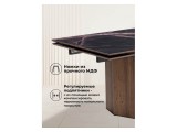 Монерон 200(260)х100х77 мейджик / орех кантри Стол стеклянный недорого