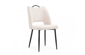 Стул Barton beige / black на металлокаркасе