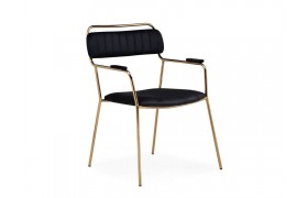 Компьютерное кресло Aspen black / gold Стул на металлокаркасе
