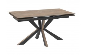 Кухонный стол DikLine ZE-150 Дуб винтажный (COMPAKT CER)/опоры черные (2у